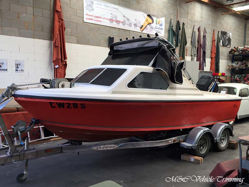 Boat floor carpet installation